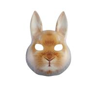 Gissroys Maschera regolabile horror coniglio cosplay maschera ventilata struttura in plastica sicura per feste costume anime accessori di scena per adulti copertura facciale per cosplay ventilata