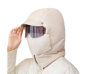 Gissroys Maschera sportiva invernale pesante, occhiali antivento, design completamente coprente per escursioni, snowboard, maschera invernale isolata
