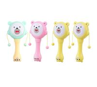 Gissroys Multicolor Plastica Bambino Sonaglio Tamburo Giocattolo Per Sviluppo Sensoriale Genitori Interazione Fine Motore Esercizio Bambino Sonaglio