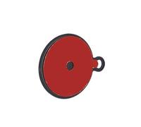 Gissroys Multiuso Auto Cruscotto Adesivo Disco 75mm/95mm Colore Rosso Base di Montaggio Per Supporti di Navigazione E Dispositivi Elettronici Cruscotto Pad Con Pellicola Protettiva
