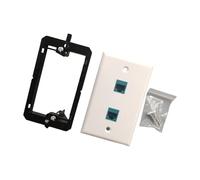 Gissroys Pannello da parete Ethernet Female Passe attraverso piastra di uscita per connessioni di rete On/Doppia Porta Cavo Piastra Per Accoppiatore Inline