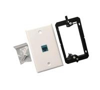 Gissroys Pannello da parete Ethernet Female Passe attraverso piastra di uscita per connessioni di rete On/Doppia Porta Cavo Piastra Per Accoppiatore Inline