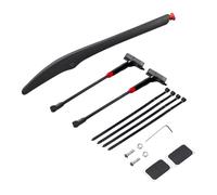 Gissroys Parafango posteriore per biciclette da corsa regolabile, leggero per mountain bike, facile da installare, leggero con luce posteriore