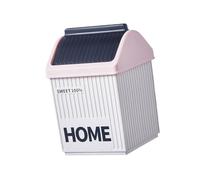 Gissroys Pattumiera portatile per scrivania piano di lavoro della cucina camera da letto piccolo spazio decorativo pattumiera con coperchio dolce rifiuti domestici con coperchio