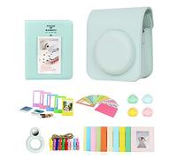 Gissroys per 12 Solid Color Camera PU Bag Photo Album Sticker Photo Frame Selfie Lens Filter Set, Verde