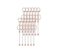 Gissroys Personalizza le tue chiavi con 12 ciondoli portachiavi in lega con perline facili da realizzare accessori per adulti portachiavi in metallo, Misura unica, come descritto, come descritto