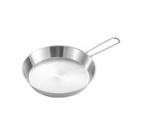 Gissroys Pratiche padelle in acciaio inox con pieghevole multifunzione Frypan pentole in metallo
