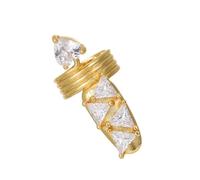 Gissroys Punk Stile Regolabile Imiation Anelli Unghie Gothic Claw Gioielli Per Le Donne Halloween Costume Parti E Indossare Quotidiano Falsi Gioielli Con Cristalli, come descritto