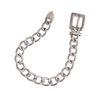 Gissroys Punk Styles Cavigliera Lega Cuban Link Catena Scarpa Per Stivali Eleganti Decorazioni Caviglia Per Le Donne Alla Moda Moda Punk Catena Scarpa, Misura unica, come descritto