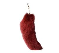 Gissroys Realistico Faux Foxes Tail Anelli Portachiavi Ciondolo Personalizzato Volpi Chiave Coda Sacchetto Decorazione Per Le Donne Zaino Decorazioni, Colore: vinaccia, Taglia unica