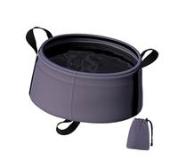 Gissroys Secchio multiuso contenitore d'acqua 58 G lavabo doccia portatile per uso esterno facile da riporre e trasportare ciotola sottile da viaggio