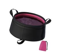 Gissroys Secchio multiuso contenitore d'acqua 58 G lavabo doccia portatile per uso esterno facile da riporre e trasportare ciotola sottile da viaggio