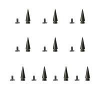 Gissroys Set di 10 punte uniche a vite, accessori alla moda adatti per migliorare gli impatti visivi negli articoli di moda e rivetti artigianali, 18 Twin Towers 7x20, come descritto, come descritto