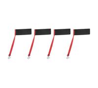 Gissroys Set di 2 pezzi o 4 pezzi elastici guanti da sci cordini che impediscono la caduta e la conservazione degli sport sulla neve. Catena portaguanti unisex