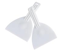 Gissroys Set di 2 Piazza Salvaspazio Spatola Con Foro Appeso Food Grade Plastica Pizza Pala Triangolo Spatola Morbida Tagliapizza