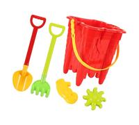 Gissroys Set di giochi d'acqua e sabbia di colore chiaro con pala e stampi di sabbia per bambini esploratori della natura, sandbox kit giocattolo