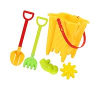 Gissroys Set di giochi d'acqua e sabbia di colore chiaro con pala e stampi di sabbia per bambini esploratori della natura, sandbox kit giocattolo
