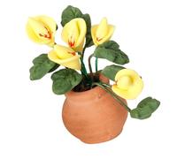 Gissroys Soggiorno Calla Plant Doll House Miniatura So Fare Giochi Accessori Scena Vita Collezione Di Ruoli Ceramica Pot Dollhouses Decorazioni