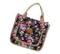 Gissroys Stili Elegante Tessuto Amichevole Borsa Da Bagno Borsa Libera Per Shopping Ufficio Breve Viaggio Organizzato Storage Bag Tela, Nero