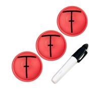 Gissroys Strumento di allineamento per golf in plastica con visibilità migliorata per mettere esercizi e migliorare lo slancio. Guida di allineamento portatile golf