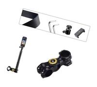 Gissroys Supporto per fotocamera moto professionale in alluminio regolabile a 360 ° View Exclearable Asta per le azioni in bicicletta Sportbike Camera Staffa