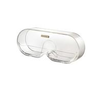 Gissroys Supporto per occhiali da parete, design in plastica stabile per superfici lisce come bagno e vetro da ufficio, uso quotidiano