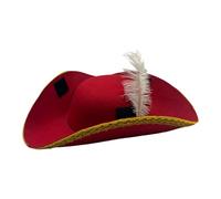 Gissroys Tappi Pirata Piumati Con Pizzo Dorato Per I Bambini Costume di Halloween Fare Giochi E Avventura Caccia Al Tesoro Un Cappello Da Pirata Regolabile