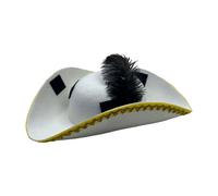 Gissroys Tappi Pirata Piumati Con Pizzo Dorato Per I Bambini Costume di Halloween Fare Giochi E Avventura Caccia Al Tesoro Un Cappello Da Pirata Regolabile