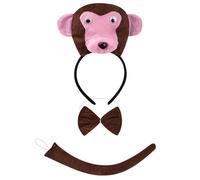 Gissroys Topo/maiali/mucca/scimmia/pecora/tyger/cane costume set orecchie fascia archetto archetto per bambini Halloween animali di Natale cosplay puntelli costume