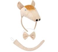 Gissroys Topo/maiali/mucca/scimmia/pecora/tyger/cane costume set orecchie fascia archetto archetto per bambini Halloween animali di Natale cosplay puntelli costume