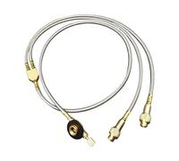 Gissroys Valvola a gas a doppia uscita portatile alluminio Coppers valvola a gas adattatore per uso versatile campeggio e picnic tanica compatibile