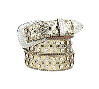 Gissroys Vintage Ragazza Calda Glitter Cintura Di Stile Occidentale Gotico Cintura Di Stile Per Jeans Vestito Night Club Ragazze Cintura Per Le Donne Moda, gold, S