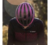 Casque velo adulte gist route revol rose-noir femme et junior full in-mold taille 54-58 reglage molette