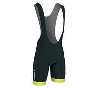 GIST Salopette Ciclismo Flow Colore Nero Giallo Fluo Misura XXL
