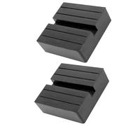 GisWell 2 cuscinetti in gomma per cric - blocco in gomma universale per ponte sollevatore auto, compatibile con Mercedes BMW (75 x 75 x 25 mm)