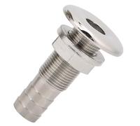 GisWell Passaggio di bordo, avvitamento con dado, passaggio di bordo, 1 pollice in acciaio inox, passacavo, per scarico dell'acqua, presa di sfiato, per barche, yacht, blu marino