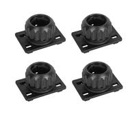 GisWell Set di 4 adattatori per testa a sfera da 17 mm, compatibili con illuminazione per freccette al plasma Winmau e supporti universali per cellulare, colore nero