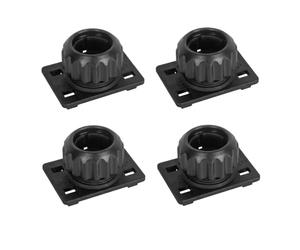 GisWell Set di 4 adattatori per testa a sfera da 17 mm, compatibili con illuminazione per freccette al plasma Winmau e supporti universali per cellulare, colore nero