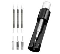 GisWell Set di attrezzi per orologiaio, strumento per barrette a molla + 3 pezzi per cinturino dell'orologio, in acciaio inox, per regolare e cambiare le barre a molla