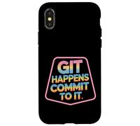 Git Happens Commit To It - Custodia per iPhone X/XS