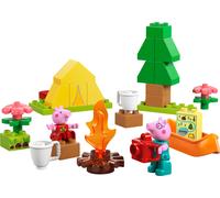 lego duplo - peppa pig gita in campeggio - lego 10452 con tenda, canoa, falò e 2 personaggi 32pz anni 2+