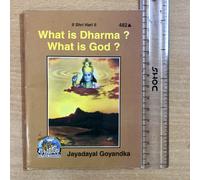 Gita Press - Cos'è il Dharma? Cos'è Dio? Libro religioso indù inglese Kitab 482