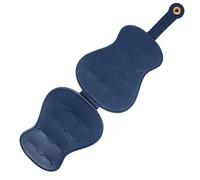 Gitaarplectrumkoffer, gitaarvormige plectrumhouder | Retro gitaarplectrumkoffer - Lederen gitaarplectrumhouderdoos, Pick-opbergtas con Grote capaciteit en 18 Slots voor gitarist