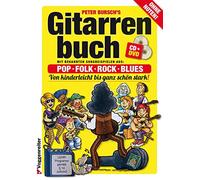 Gitarrenbuch, m. CD-Audio, Bd.1, Mit bekannten Liedbeispielen aus Pop, Folk, Rock & Blues von kinderleicht bis ganz schön stark: Das populärste ... ... ganz schön stark. Pop, Folk, Rock und Blues