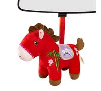 Gitekain 2026 Horse Mascot Plush - Soft Cute Chinese Keychain Charm, Portable Plush Horse Toy, Adorable Decorative Ornament for Cars Bags Home Office Sofa Shelf Bed Bookstore Display Case, 4.72in