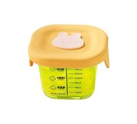 Gitekain Baby Food Containers, Glass Storage Jars, Reusable Leakproof Lids, Freezer and Microwave Safe, Food Storage Box, Excellent for Travel, Daycare, and Home Use, 3.94x2.95 Inches