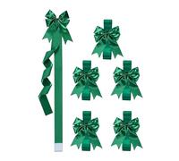 Gitekain Cabinet Bows, Festive Holiday Ribbon Decor, Decorative Bow Set for Home with Bright Colors for Doors Cabinets, Fabric Ribbon Christmas Decorations with Easy Hanging, Seasonal Indoor Décor