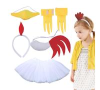 Gitekain Chicken Animal Costume, Chick Kids Costume, Animale Costume, Easter Chick Costume, Animale Headband Costume, Chicken Tail Costume Set, Bambini Chick Costume, Halloween Animal Costume