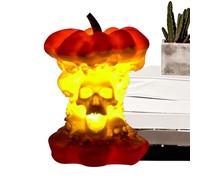 Gitekain Halloween Lamp - 7cm Skeleton Decorative Light for Garden, Party with Spooky Ornament Function, Holiday Sculpture for Indoor & Outdoor Porch, Resin, Seasonal Home Decoration Use