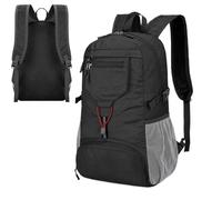 Gitekain Hiking Daypack, Waterproof Travel Backpack for Men & Women, Small Compact Foldable Bag, Lightweight with Reflective Stripes for Outdoor Sport, Cycling & Biking, 29x14x44 cm, Nero , Se référer